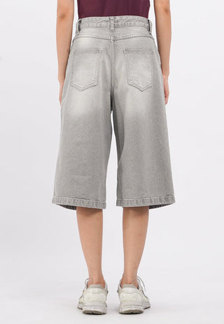 Regular Fit Denim Jorts