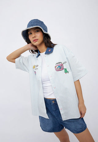 Double Pocket Denim Shorts