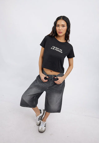 Regular Fit Denim Jorts