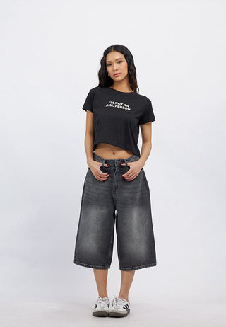 Regular Fit Denim Jorts