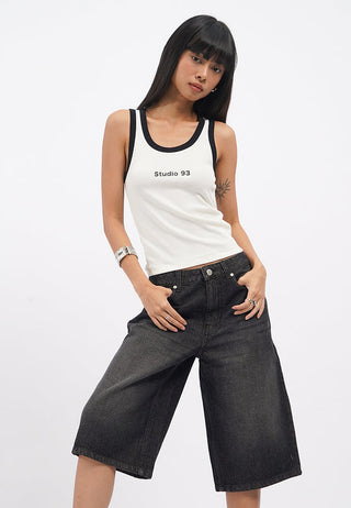 Regular Fit Denim Jorts