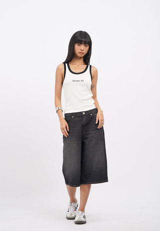 Regular Fit Denim Jorts