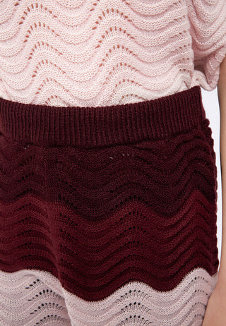 Wavy Gradient Knit Shorts