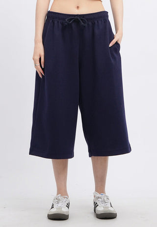 Knee Length Drawstring Short Sweatpants