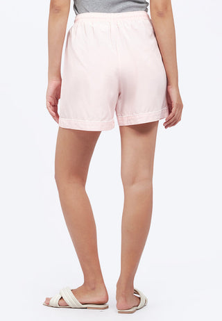 Embroidered Pajama Shorts