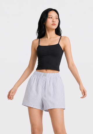 Stripes Boxer Short with Label Details