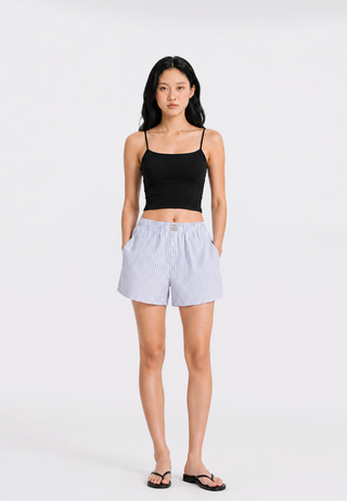 Stripes Boxer Short with Label Details