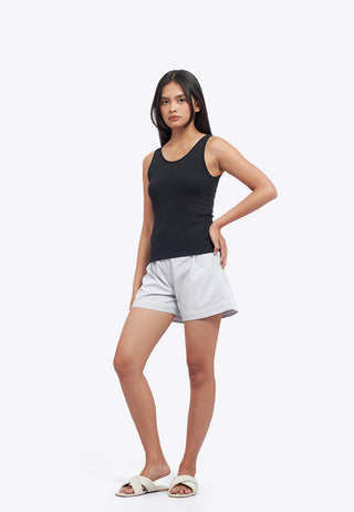 Embroidered Pajama Shorts