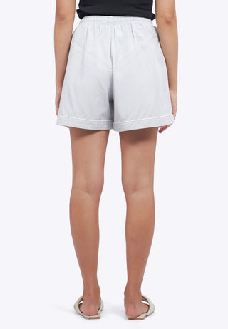 Embroidered Pajama Shorts