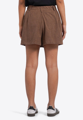 Corduroy Pleated Short Pants
