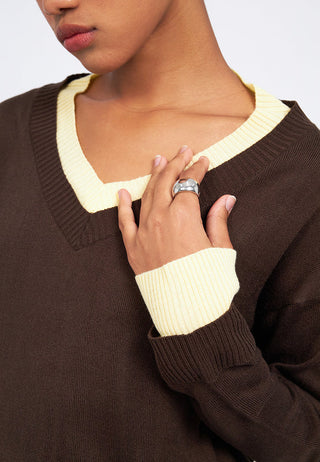 Double Layered Loose Sweater