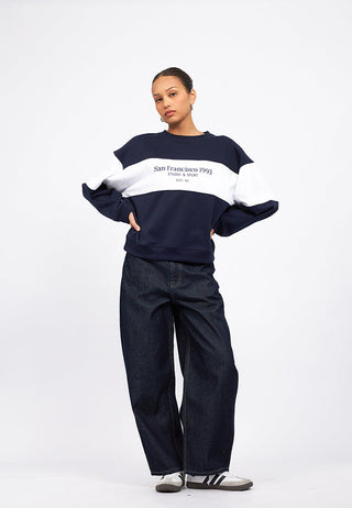 Oversized Colorblock Sweatshirt