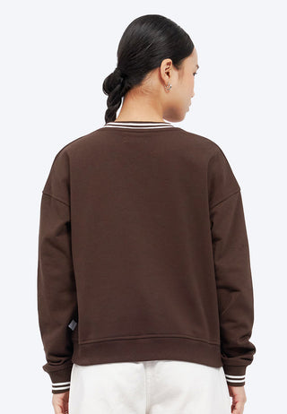 Sweatshirt with Stripes Round Neck