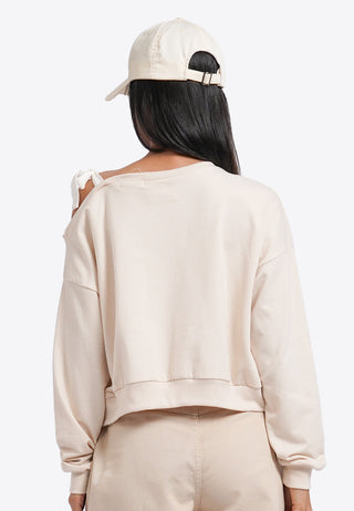 Strap-Off Shoulder Sweatshirt