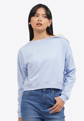 Strap-Off Shoulder Sweatshirt