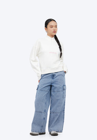 Long Sleeve Sprayed Sweatshirt