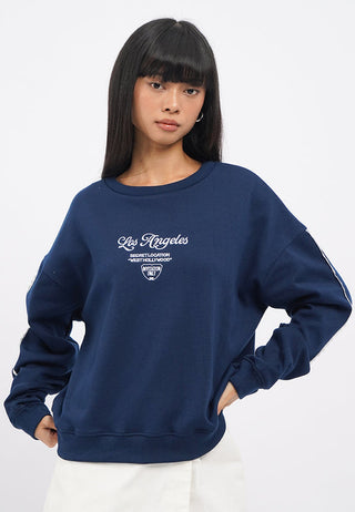 Lace Trim Plush Sweatshirt