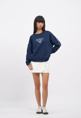 Lace Trim Plush Sweatshirt