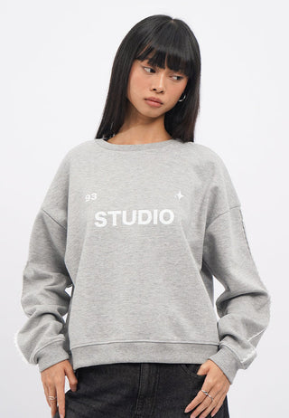 Lace Trim Plush Sweatshirt