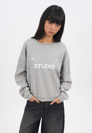 Lace Trim Plush Sweatshirt