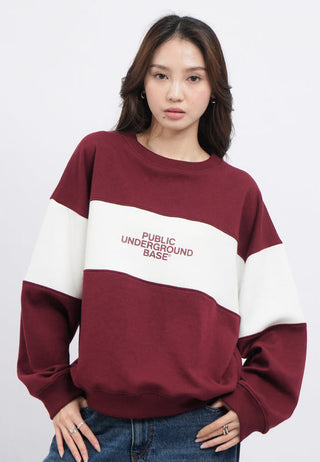 Oversized Colorblock Sweatshirt