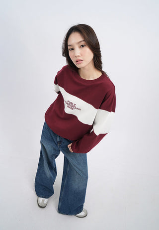 Oversized Colorblock Sweatshirt
