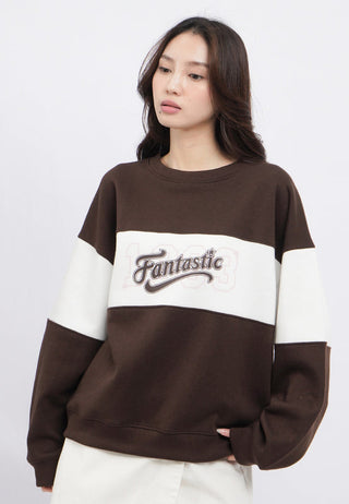 Oversized Colorblock Sweatshirt