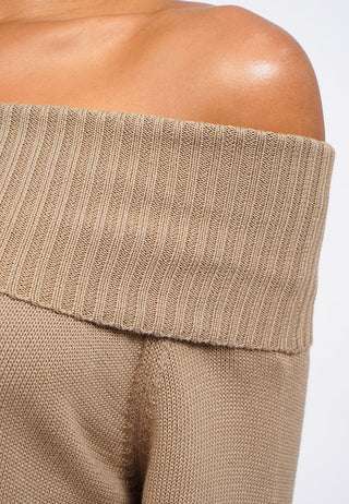 Long Sleeve Off Shoulder Sweater