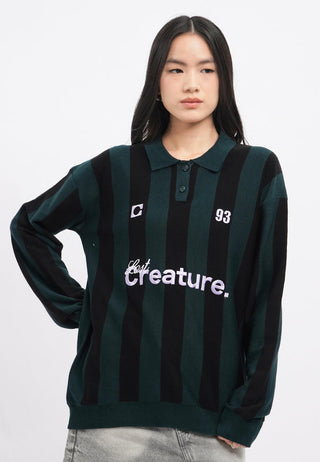 Oversized Long Sleeve Football Sweater