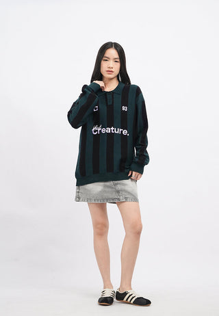 Oversized Long Sleeve Football Sweater