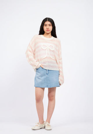 Oversized Patches Long Sleeve Sweater