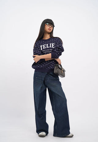 Polkadot Graphic Sweater