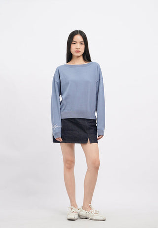 Off Shoulder Long Sleeve Sweater
