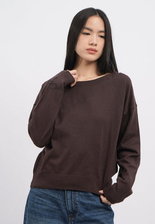 Off Shoulder Long Sleeve Sweater