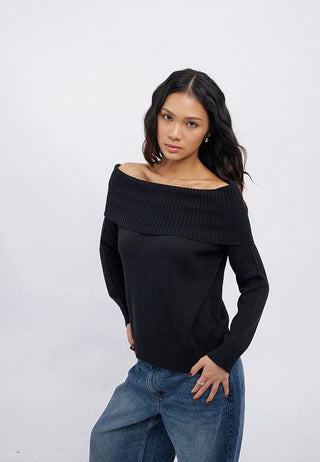 Oversized Off Shoulder Sweater