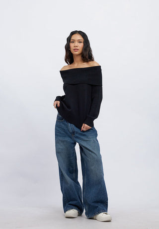 Oversized Off Shoulder Sweater
