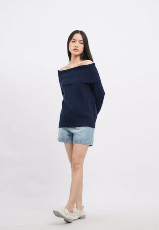 Oversized Off Shoulder Sweater
