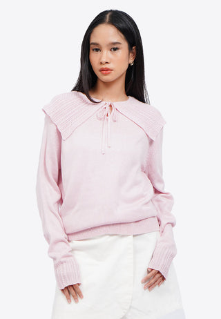Peterpan Collar Long Sleeve Sweater