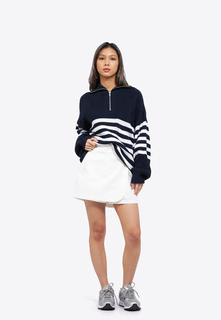 Oversized Stripes Knit Sweater