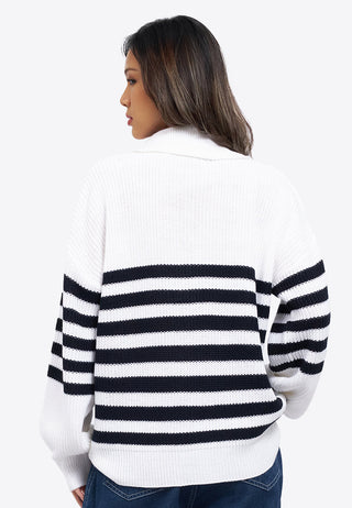 Oversized Stripes Knit Sweater