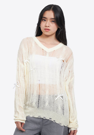 Oversized Long Sleeve Knit Top