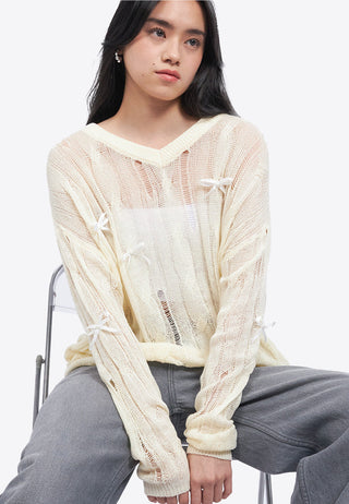 Oversized Long Sleeve Knit Top