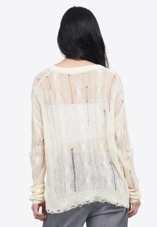 Oversized Long Sleeve Knit Top