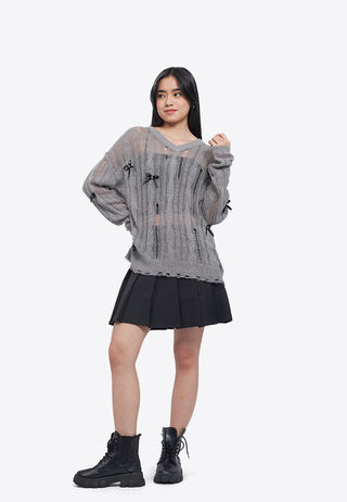 Oversized Long Sleeve Knit Top