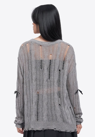 Oversized Long Sleeve Knit Top