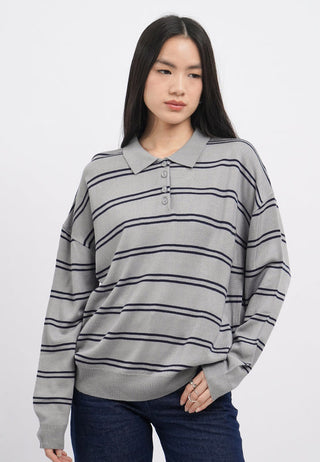 Long Sleeves Collar Sweater