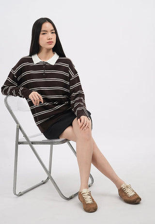 Long Sleeves Collar Sweater