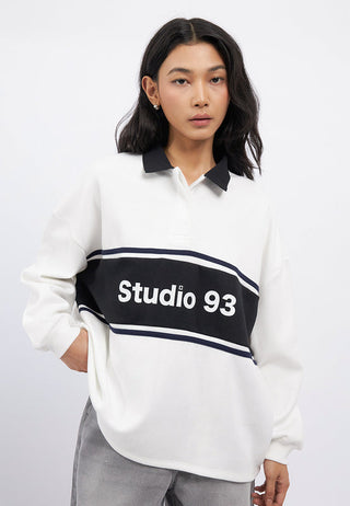 Oversized Long Sleeve Collared Jersey