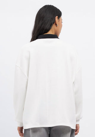 Oversized Long Sleeve Collared Jersey