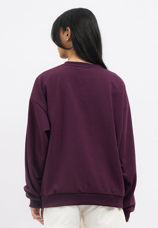 Oversized Long Sleeve Printed Sweatshirt